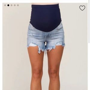 PinkBlush Maternity Jean Shorts